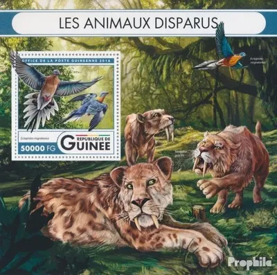 Produktbild von Briefmarken Guinea 2016 Mi Block 2706 (kompl. Ausgabe) postfrisch Ausgestorbene Tiere