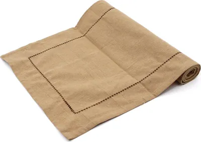 Obrázek produktu pro HOME ELEMENTS Prostírání běhoun 33x130 cm, béžová z recyklované bavlny