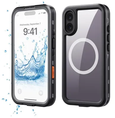 Image de Coque de téléphone en TPU fine avec anneau magnétique pour iPhone 17