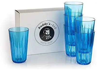 Produktbild von Set aus 6 Unzerbrechlichen Trinkgläsern 400 ml - BPA-freies Tritan