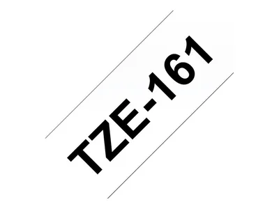 Produktbild von Brother TZE-161 Etiketten erstellendes Band Schwarz auf transparent