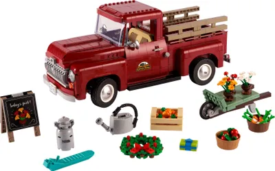 Immagine prodotto di LEGO 10290 Icons Pickup, set da costruzione per adulti, modello da collezione, hobby creativo, pickup classico degli anni '50