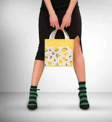 Produktbild von Kleiner Reisetasche mit Griffen - 2 Stück Faltbare Einkauftasche - Baumwolltasche - 22 x 22 cm - Grüne Reisebegleiterin