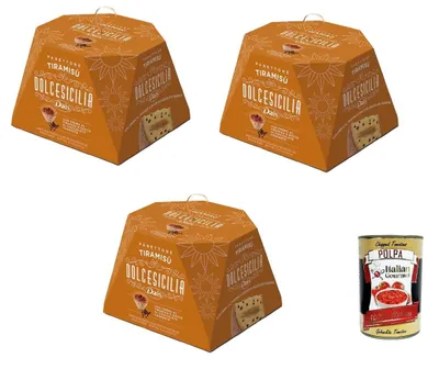Produktbild von Dais Italian Gourmet Panettone Tiramisù crema Tiramisu Schokostücke dolce 3 x