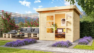 Productafbeelding van Woodfeeling tuinhuis Kandern 3, in natuurlijke staat; 82986