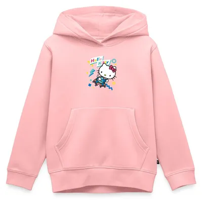 Produktbild von Spreadshirt Hello Kitty 90er Stil Mit Rollschuhen Kinder Premium Hoodie, 98/104 (2 Jahre), Rosa