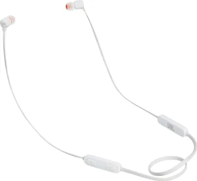 Produktbild von JBL In-Ear Kopfhörer T110, Bluetooth, Kabellos, Akku, Mikrofon, Farbe: Weiß