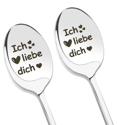 Produktbild von Set mit 2 personalisierten Kaffeelöffeln mit Gravur