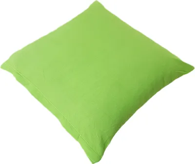 Produktbild von 2er Pack Kissenbezug Kissenhülle  40x80 cm Uni Baumwolle mit Reißverschluss Apfelgrün