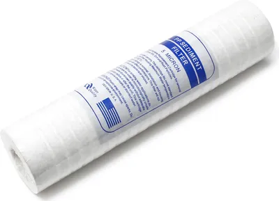 Obrázek produktu pro Naturewater PP-10B 5 µ PP sedimentační filtrační vložka 254 mm, drážkovaná, filtrační vložka pro systém reverzní osmózy pitné vody