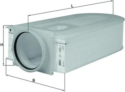 Produktbild von Mahle Luftfilter für Mercedes C-Klasse Cls E-Klasse Glk-Klasse