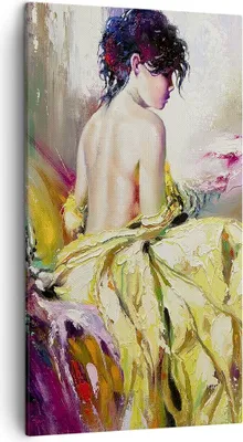 Produktbild von Bild auf Leinwand - Leinwandbild - Frau Modell - 45x80cm - Wand Bild - Wanddeko - Wandbilder - Leinwanddruck - Bilder - Kunstdruck - Wanddekoration - Leinwand bilder - Wandkunst - PA45x80-3524