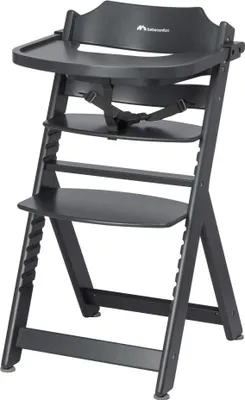 Produktbild von Bebeconfort Timba Kinderhochstuhl Mitwachsend, 6 Monate-10 Jahre, bis 30 kg, Abnehmbares Tablett, Verstellbarer Sitz & Fußstütze, Graphite