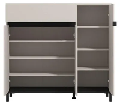Produktbild von Orotelli - Schuhschrank, 119x40x110h cm Beige, eine Schublade
