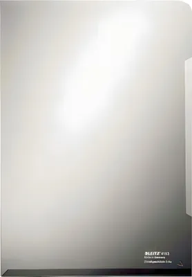 Immagine prodotto di LEITZ Super Premium portadocumenti, A4, PVC, trasparente, 0,15 mm aperto in alto e sui lati, a prova di documento, film rigido (4153-00-03)
