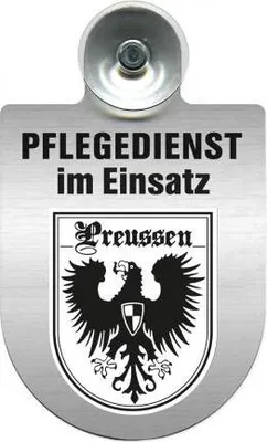 Produktbild von Einsatzschild Windschutzscheibe incl. Saugnapf - Pflegedienst - incl. Regionen nach Wahl - 309358 - Color - Region Preussen