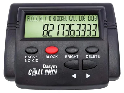 Obrázok produktu pre Blokovanie hovorov pre pevné linky - Zobrazenie ID volajúceho/telefónneho čísla - Blokuje 4000 čísel - Čierna listina - Zastavuje reklamné hovory a robotické hovory - Čierna