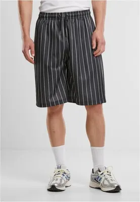 Obrázok produktu pre Pánske kraťasy Urban Classics Pinstripe Trackshorts black/white - S