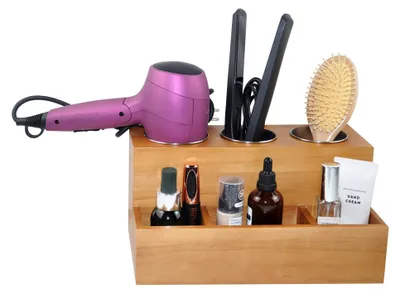 Produktbild von Organizer für Haarstylingwerkzeuge aus Holz