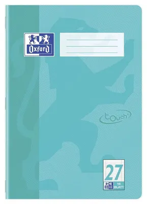 Image de Oxford Touch Schulheft A4 16 Blatt L. 28 Blau 15Stk