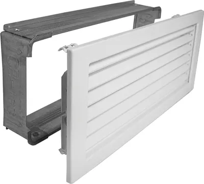 Produktbild von Kaltluftgitter KG 3515 W Lüftungsgitter Weiss 350 x 150mm Zuluft Abluftgitter