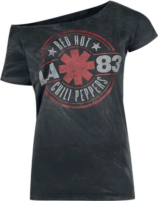 Produktbild von Red Hot Chili Peppers T-Shirt Damen Distressed Logo schwarz XL