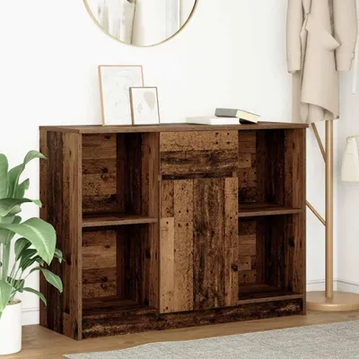 Obrázek produktu pro vidaXL Příborník se zásuvkou vzhled starého dřeva 101x35x76cm materiál na bázi dřeva