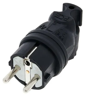 Image de Fiche coudée PCE 16A IP44 05821-s en caoutchouc