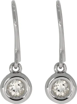 Produktbild von CB150519D37 Ohrhänger mit Weißtopas ca. 0,6 ct. rhodiniert XEN