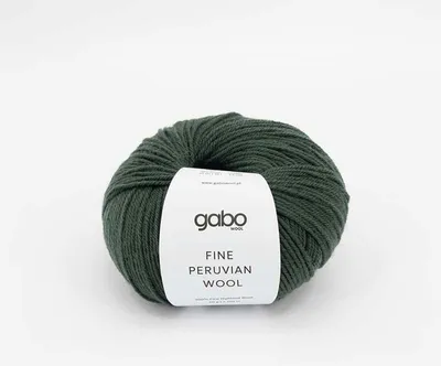 Zdjęcie produktu dla Włóczka Gabo Wool Fine Peruvian Wool 8172 / leśna zieleń
