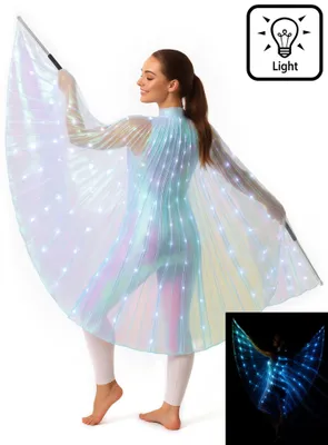 Produktbild von Filigranes Flügelcape mit Lichtern – 140 cm