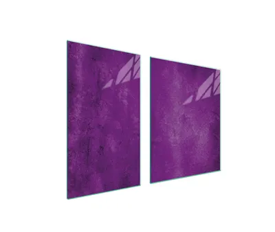 Immagine prodotto di Piastre copriforno 2 pezzi 100x52 Copriforno in Vetroceramica tagliere in vetro ardesia viola