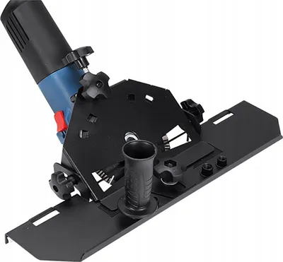 Produktbild von GEKO | Fliesenschneider Aufsatz, kompatibel mit Winkelschleifer, 115–125 mm, Gehrungsschlitten, Fliesenfasmaschine