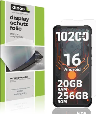 Produktbild von 4x Schutzfolie für CUBOT Kingkong ACE 5 matt Displayschutzfolie Folie Display Schutz dipos