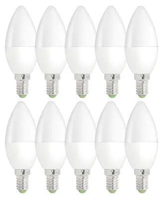 Produktbild von 10 x LED Leuchtmittel Kerze 4W = 31W E14 matt 200° warmweiß 3000K