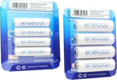 Produktbild von Panasonic eneloop Standard ehem. Sanyo eneloop Standard Kombipack 4x AA Mignon + 4x AAA Micro Batterien