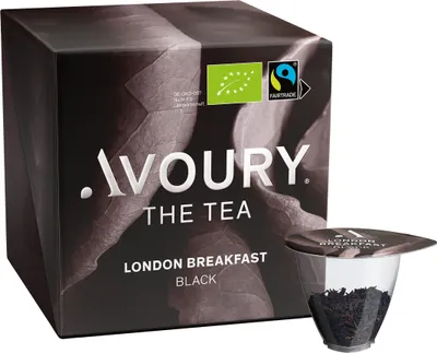 Produktbild von Avoury Black Tea | LONDON BREAKFAST  | 8 Tee-Kapseln: Schwarzer Tee