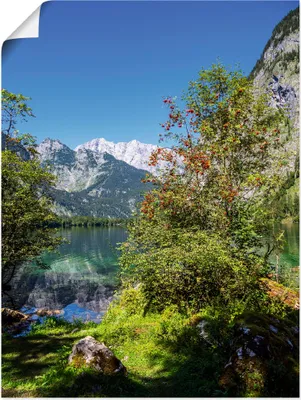 Produktbild von ARTland Poster Blick auf den Obersee Größe: 60x80 cm