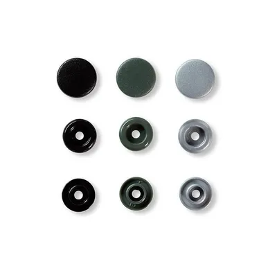 Produktbild von Prym Love Druckknopf Color Snaps, Ø 12,4 mm, grau
