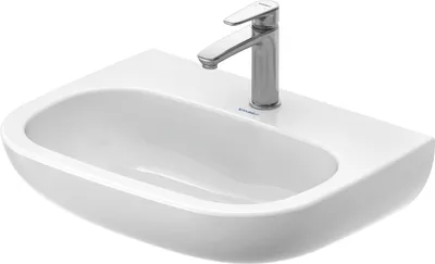 Produktbild von Duravit Waschtisch D-Code Med 60x46cm, m Hahnl. + Hahnloch, o. ÜL, we.