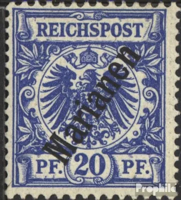 Produktbild von Briefmarken Marianen (Dt. Kolonie) 1900 Mi 4II mit Falz Aufdruckausgabe