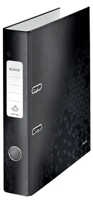 Produktbild von Leitz WOW, A4, Q-Ring, Lagerung, Karton, Schwarz, 350 Blätter