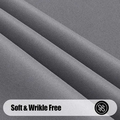 Produktbild von Famanu Tischdecke rechteckig 140 x 300 cm - Grau - Wasserabweisend - Polyester - Tischschutz