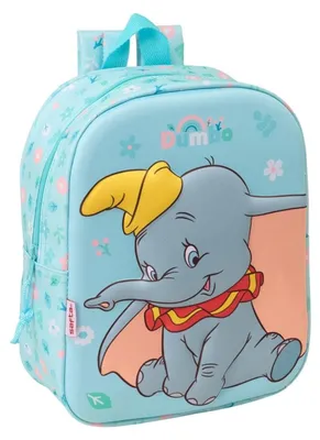 Image de Sac à dos Safta Dumbo 3D, 6 litres, couleur bleue, pour enfants, taille unique