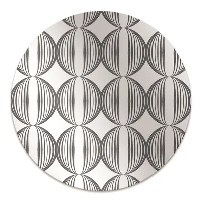 Produktbild von Rundmatte - Stuhlunterlage Bürostuhlunterlage - Rund Ø 100 cm - Bodenmatte - Fußmatte - Retro-Musterkreise.