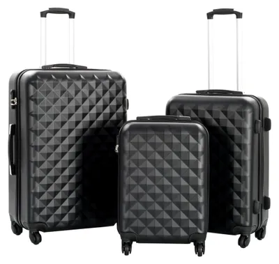 Produktbild von Hartschalen-Trolley-Set 3-teilig in Schwarz aus ABS, 10,8 kg