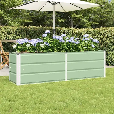 Produktbild von Möbel Pflanzkübel Grün 160 x 40 x 45 cm Stahl - Beete &48116