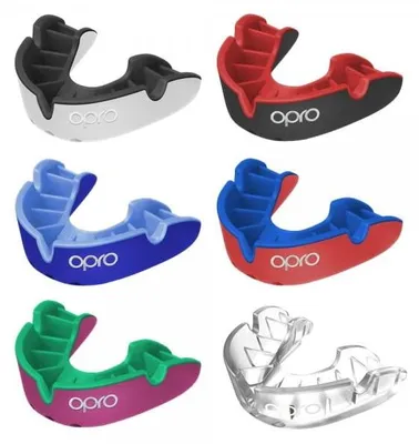 Image de Protège-dents Opro Silver Superior Fit - Blanc / Noir