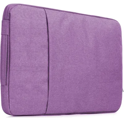 Produktbild von Mobigear Denim-Laptop-Schutzhülle mit Reißverschluss, 11 Zoll, für Laptops – Lila