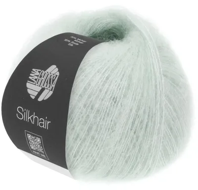 Produktbild von Lana Grossa SILKHAIR 25 g feines Lace-Garn aus Superkid-Mohair und Seide in 64 Farben 210 m Farbe 041 - Silbergrau